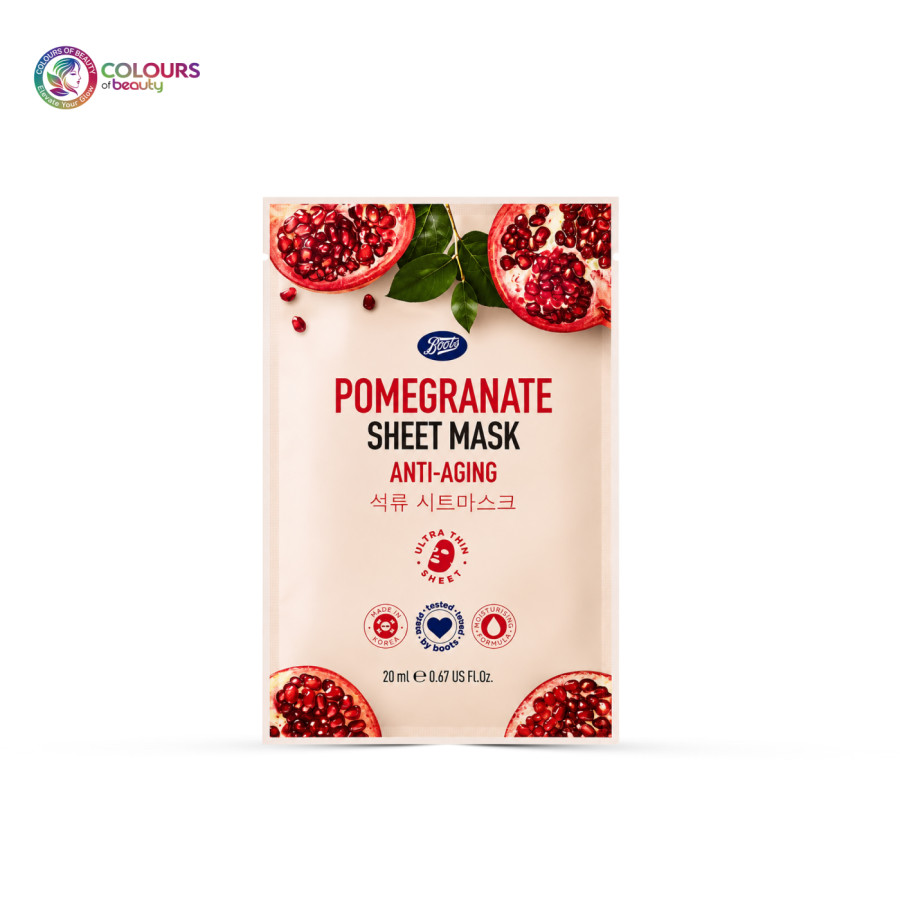 Boots Pomegranate Sheet Mask Anti-Aging
