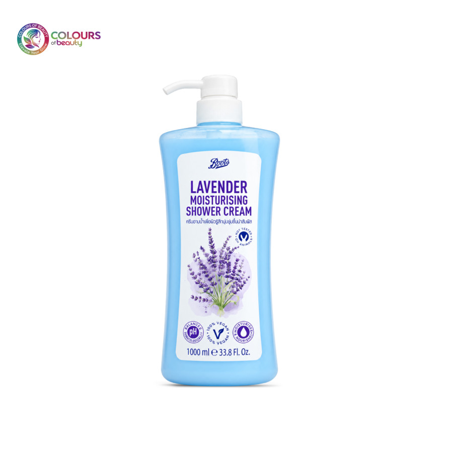 Boots Lavender Moisturizing Shower Cream-Sky Blue (1000ml)